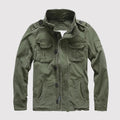 Veste homme mi-saison à manches longues et poches, cinq coloris, vert armée