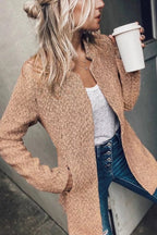 Veste en tweed femme coupe cintrée, mi-saison, gris, noir ou kaki, kaki