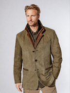 Veste homme vintage à col montant, cinq coloris, du S au 5XL, kaki