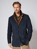 Veste homme vintage à col montant, cinq coloris, du S au 5XL, bleu