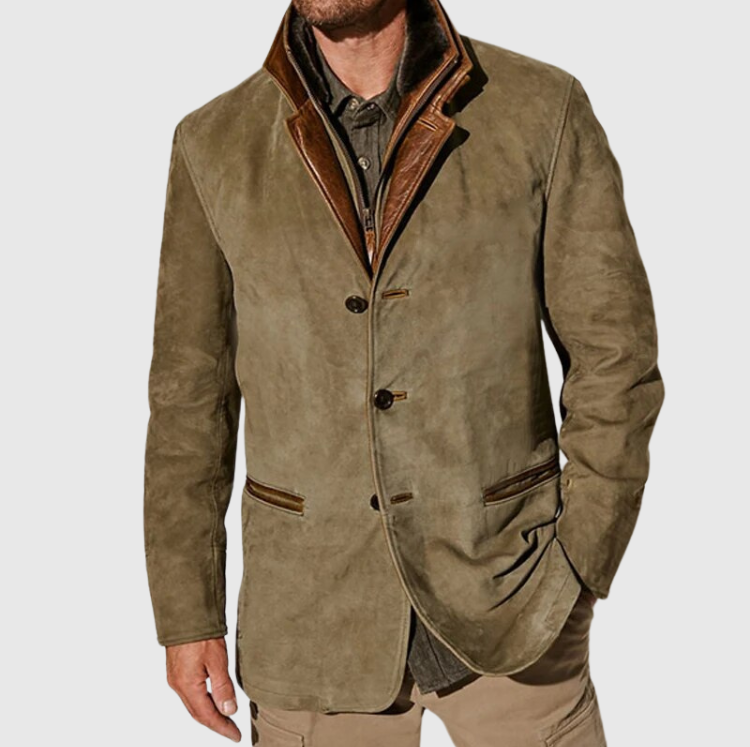 Veste homme vintage à col montant, cinq coloris, du S au 5XL
