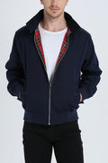 Veste zippée homme à poignets côtelés, huit coloris, S au 4XL, bleu foncé