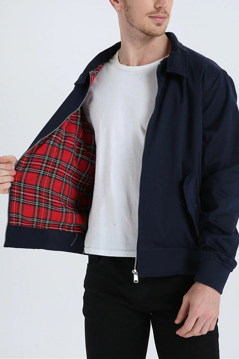 Veste zippée homme à poignets côtelés, huit coloris, S au 4XL