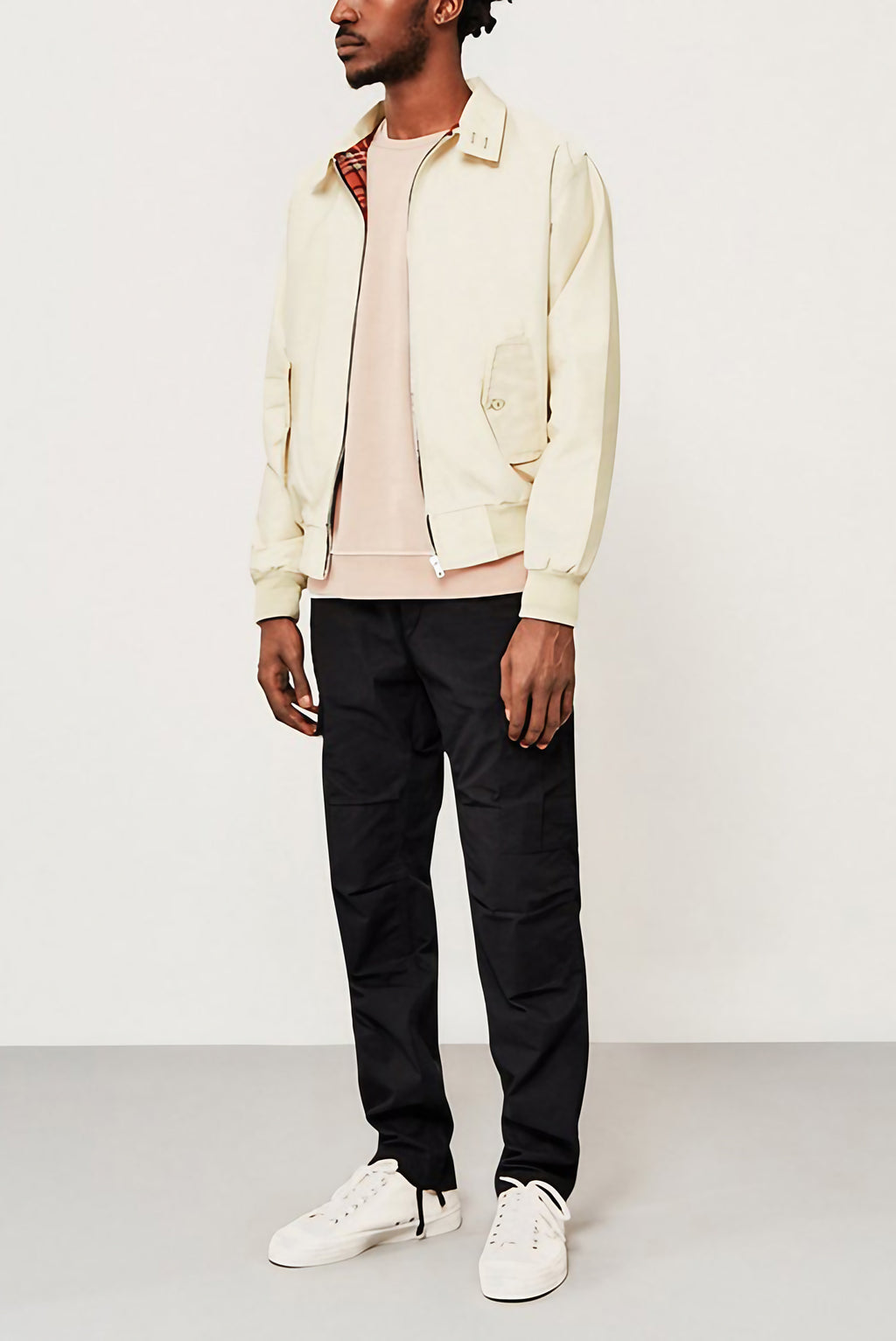 Veste zippée homme à poignets côtelés, huit coloris, S au 4XL, beige