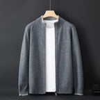 Veste zippée homme, kaki, gris ou bleu marine, du S au 2XL