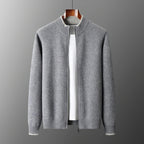 Veste zippée homme, kaki, gris ou bleu marine, du S au 2XL
