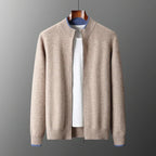 Veste zippée homme, kaki, gris ou bleu marine, du S au 2XL