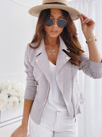 Veste zippée femme esprit britannique, manches longues, dix coloris