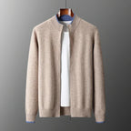 Veste zippée homme, kaki, gris ou bleu marine, du S au 2XL