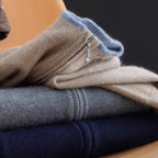 Veste zippée homme, kaki, gris ou bleu marine, du S au 2XL