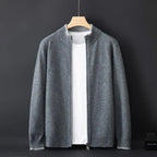 Veste zippée homme, kaki, gris ou bleu marine, du S au 2XL