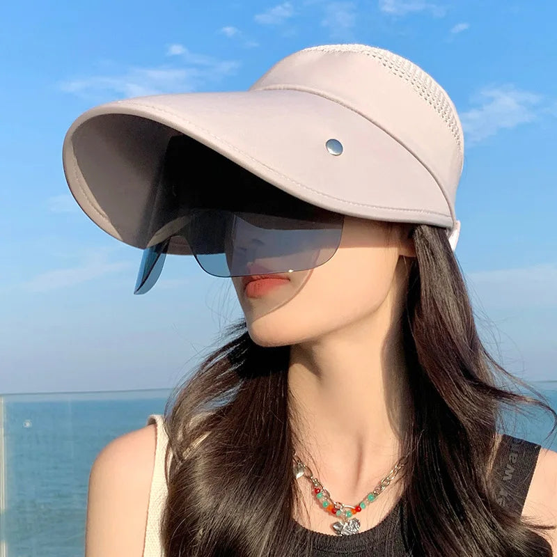 Visière de soleil femme ajustable, six coloris