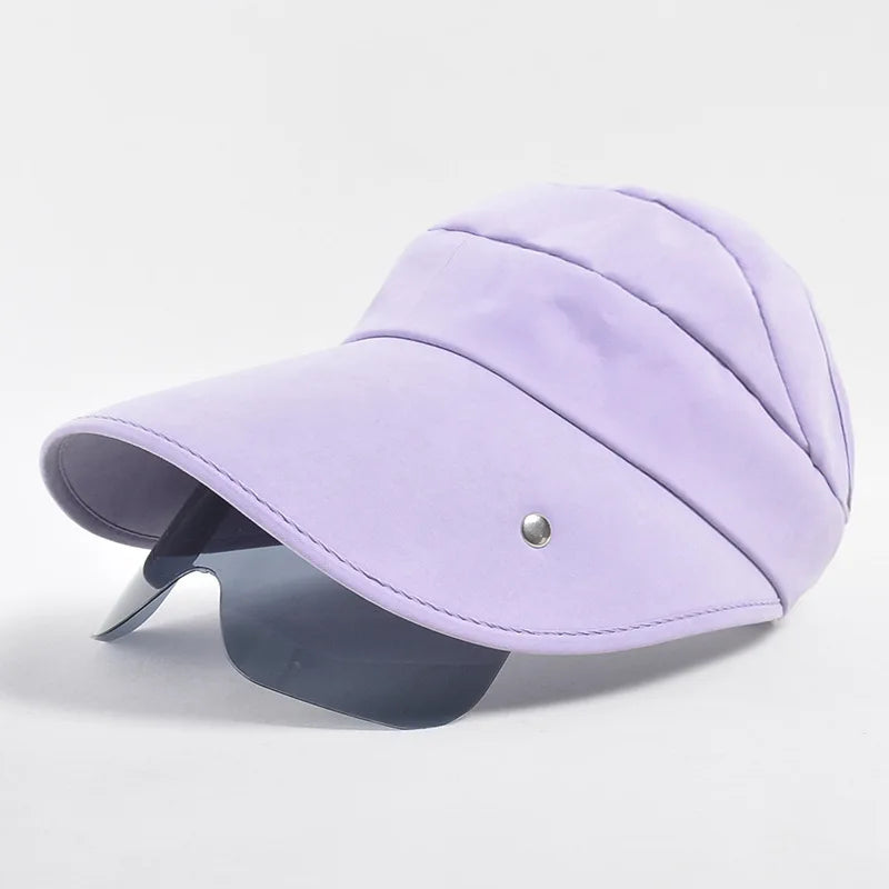 Visière de soleil femme ajustable, six coloris