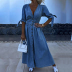 Robe en jean femme bleue, du S au 3XL