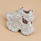 Chaussures de sport femme légères, talon amorti, du 35 au 40, beige