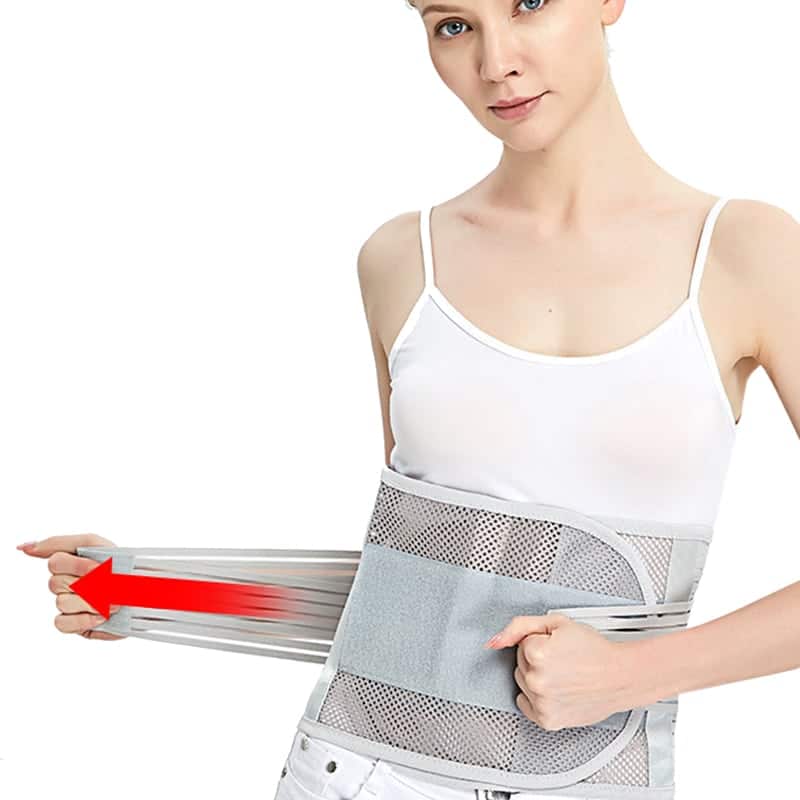 Ceinture lombaire orthopédique en maille respirante, réglable