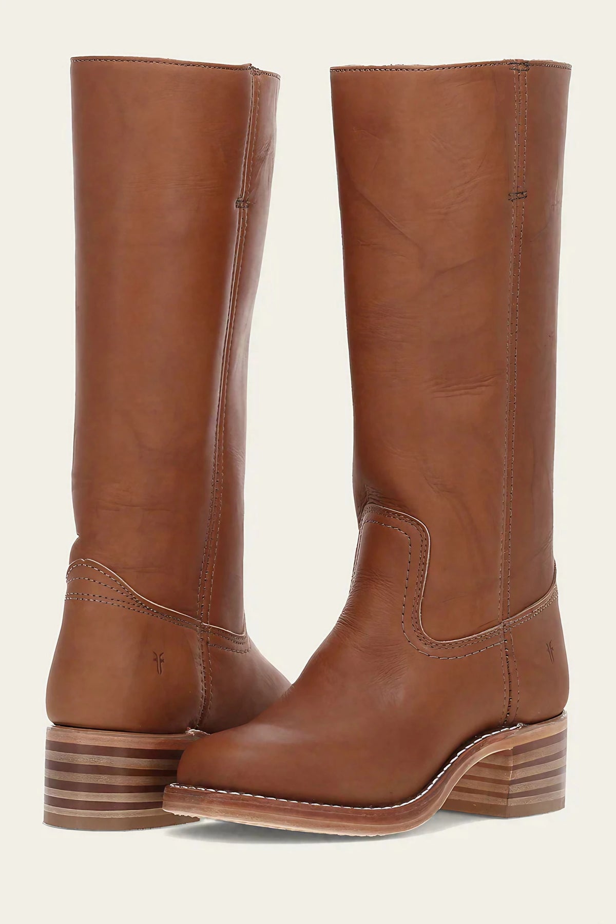 Bottes montantes femme à talon, cinq coloris, du 35 au 46, marron clair