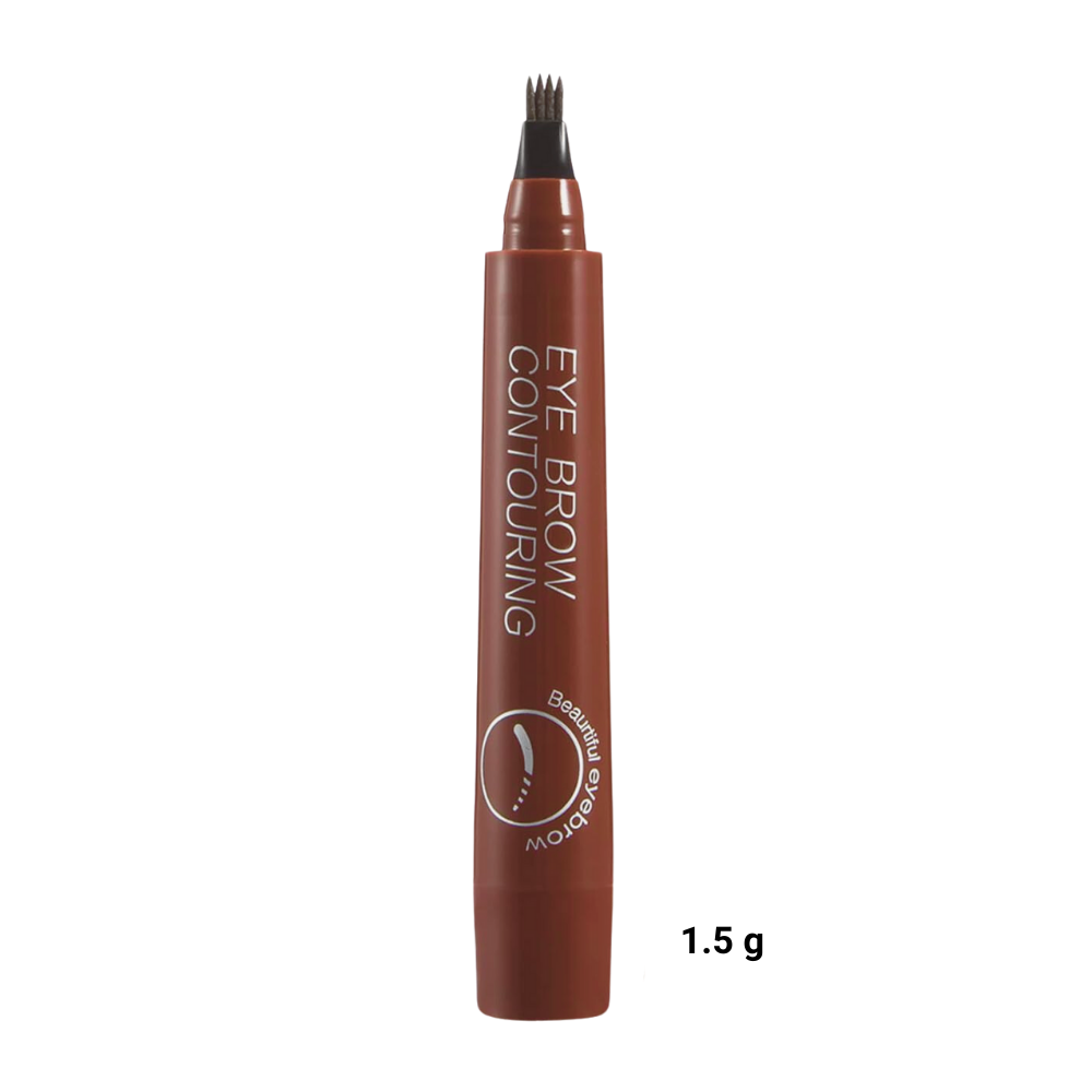 Stylo sourcils liquide à pointe fourchue, cinq teintes