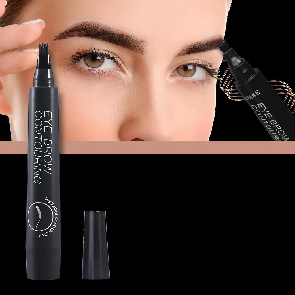 Stylo sourcils liquide à pointe fourchue, cinq teintes