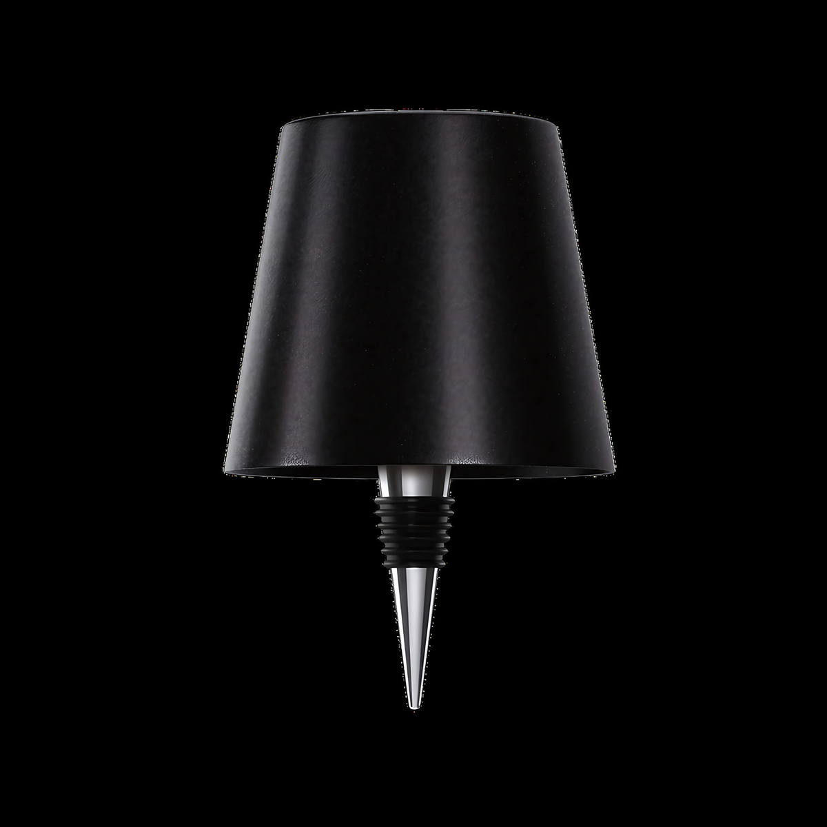 Lampe sans fil à poser sur une bouteille, rechargeable USB-C, noir